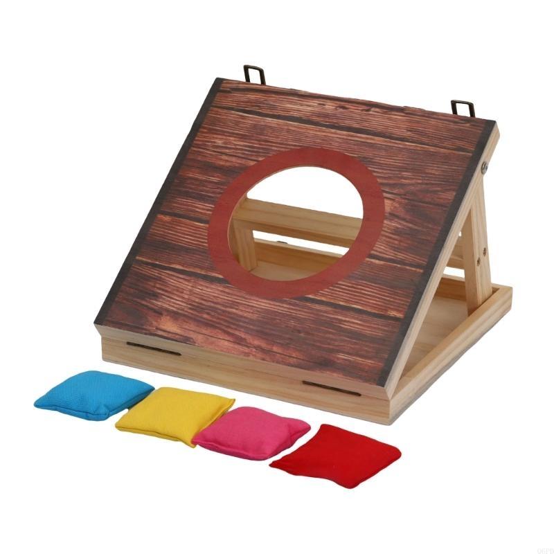 Cornhole Board Set - Juego Cornholes portátiles con 4 pufs