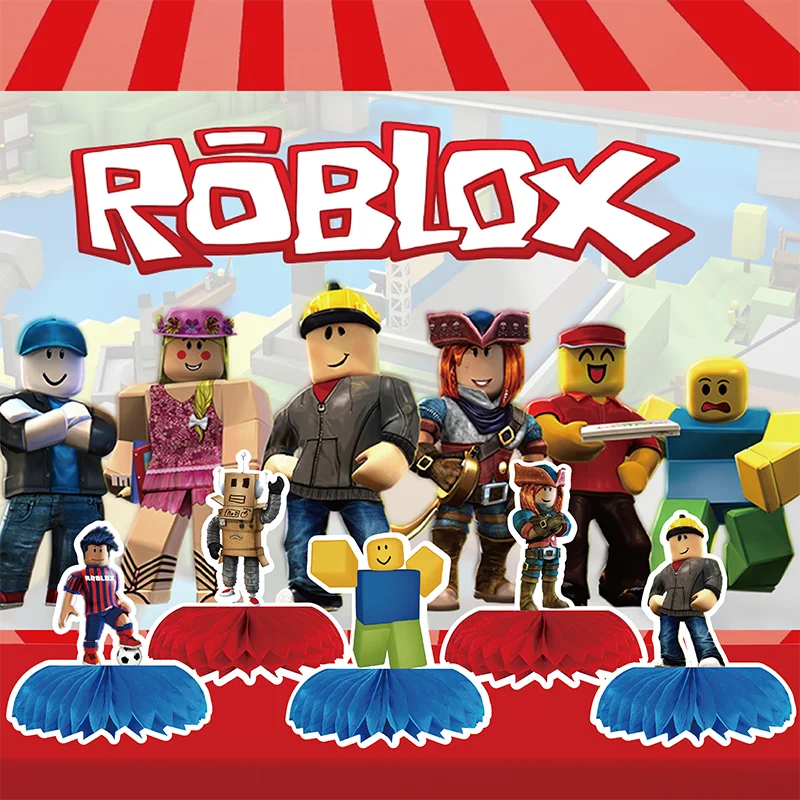 Party Games In Roblox - Decoración de mesa de panal de