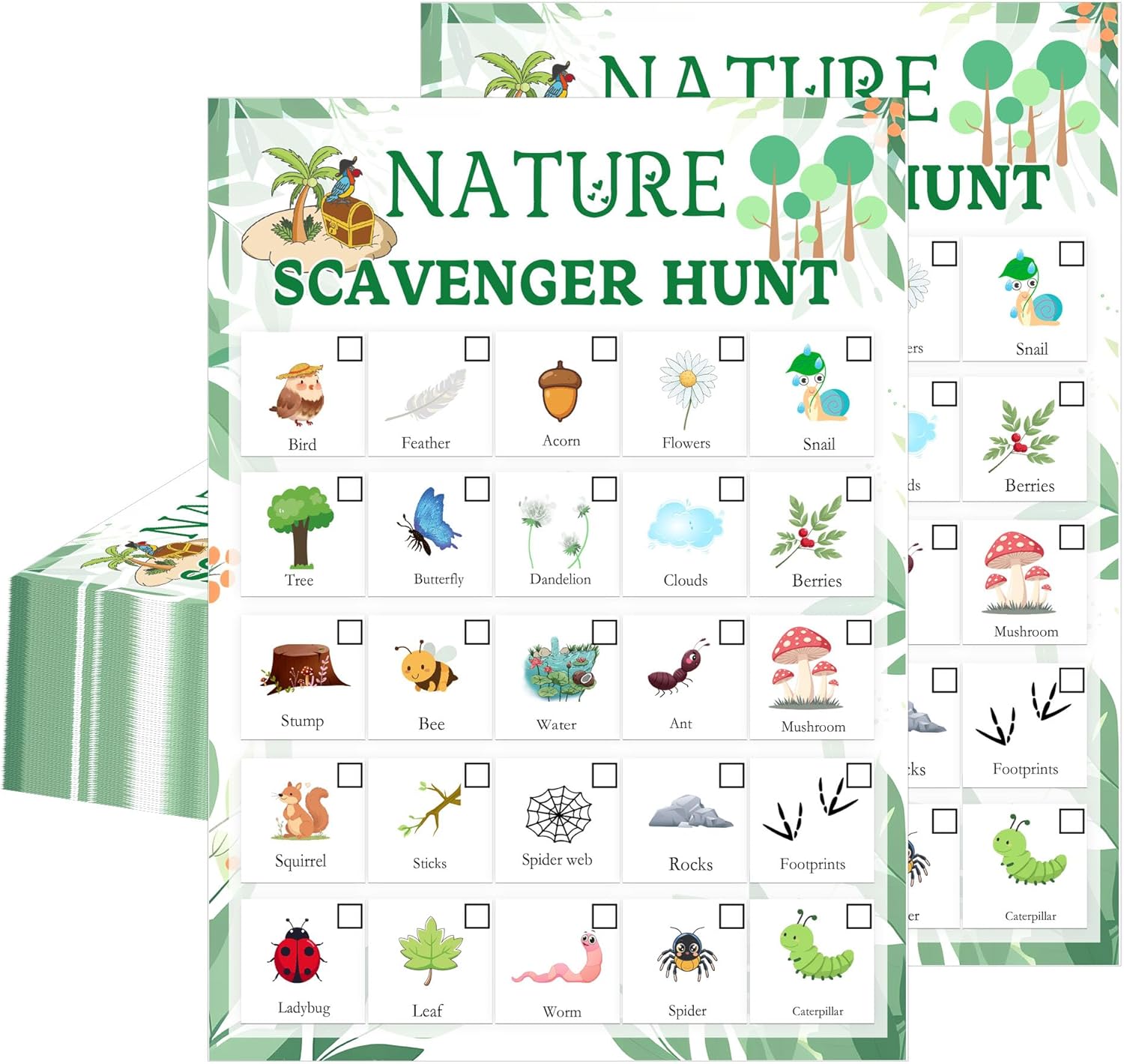 Scavenger Hunt Card - Tarjeta de Caza del Tesoro de