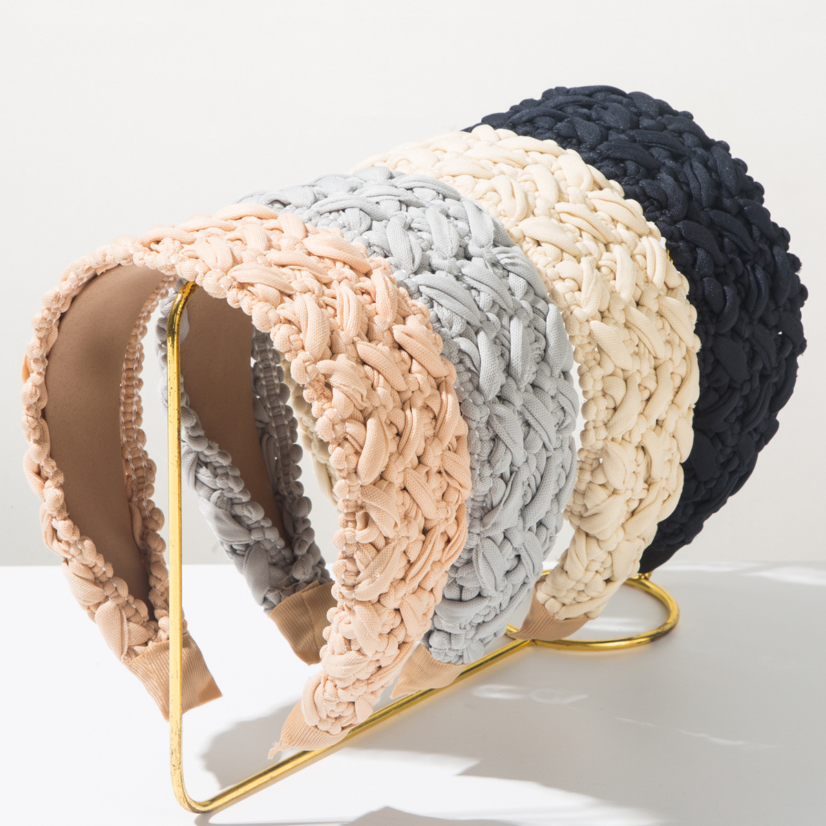 Ring Toss Outdoor - Diadema ancha trenzada de moda coreana,