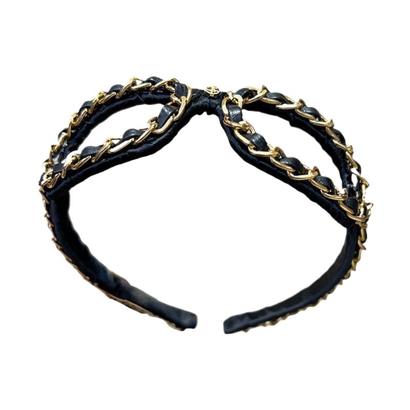 Ring Toss Outdoor - Diadema de Cuero con Cadena Vintage