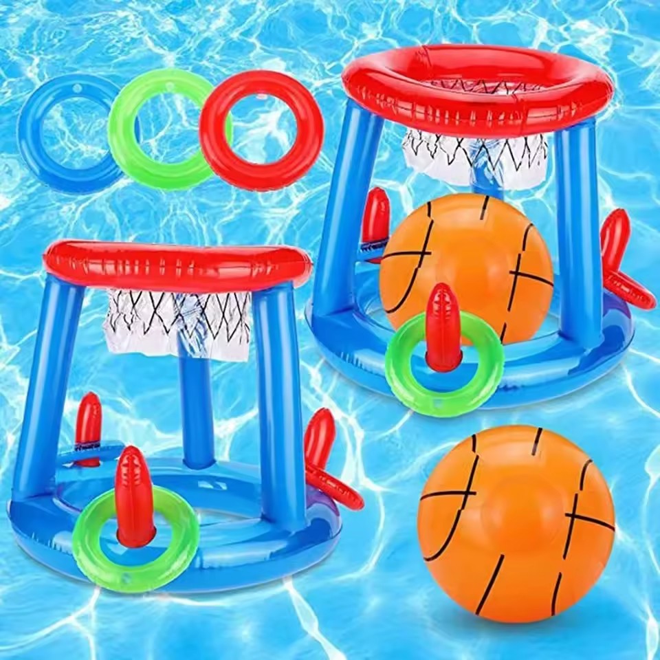 Ring Toss Outdoor - Juego Inflable de Baloncesto y Lanzamiento