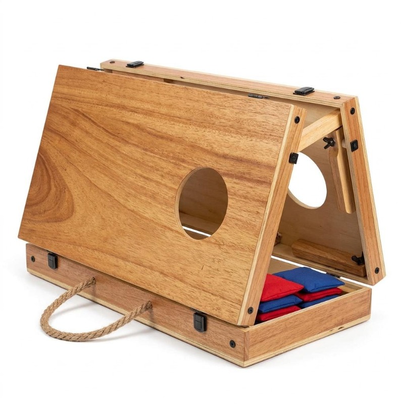 Juego de Cornhole Plegable de  - Cornhole Board Set reseña y precio