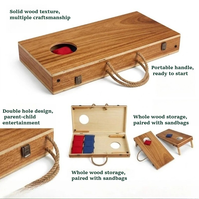 Juego de Cornhole Plegable de  - Cornhole Board Set reseña y precio