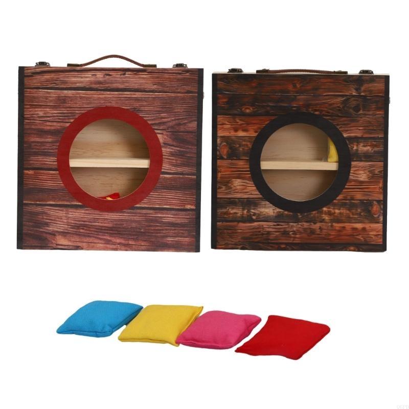 Juego Cornholes portátiles con - Cornhole Board Set reseña y precio