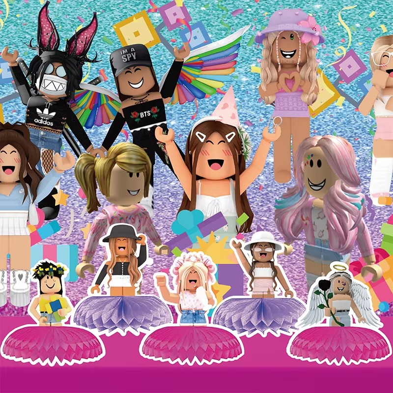 Decoración de mesa de panal de - Party Games In Roblox reseña y precio