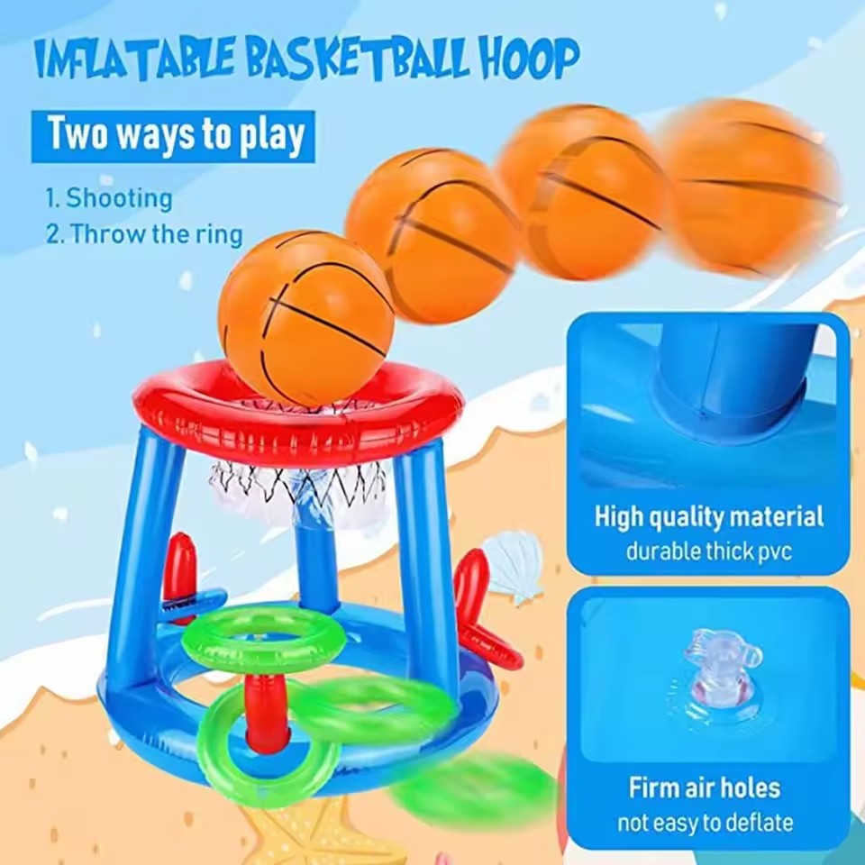 Juego Inflable de Baloncesto y - Ring Toss Outdoor reseña y precio