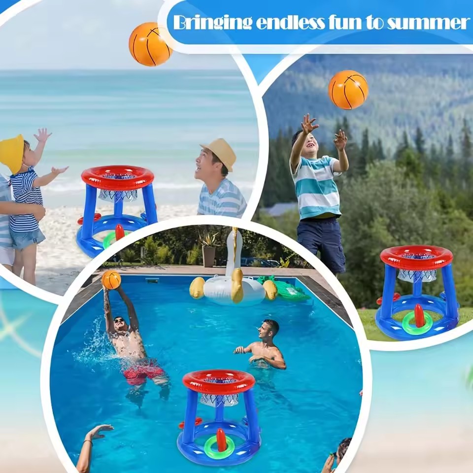 Juego Inflable de Baloncesto y - Ring Toss Outdoor reseña y precio