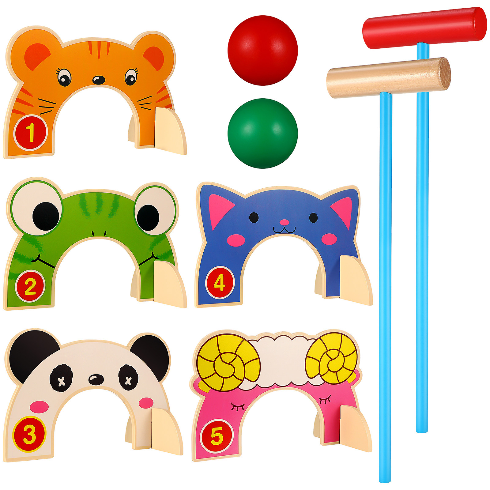 Juego de croquet de animales d - Croquet Set Lawn reseña y precio