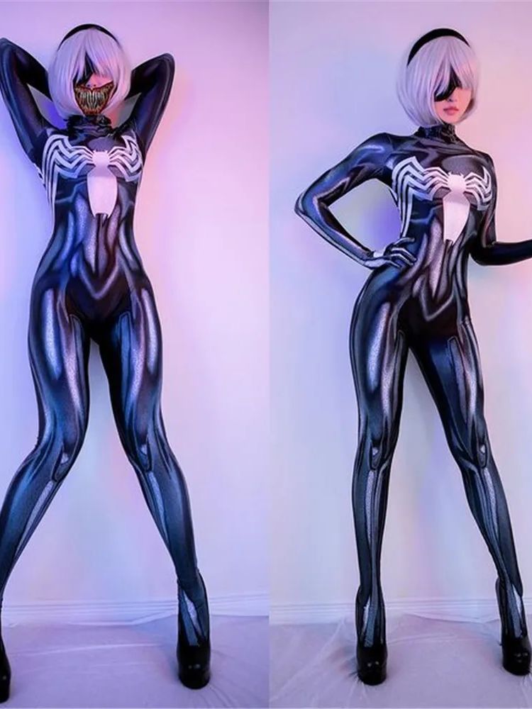Halloween adulto Venom negro a - Party Games For Adults And Kids reseña y precio