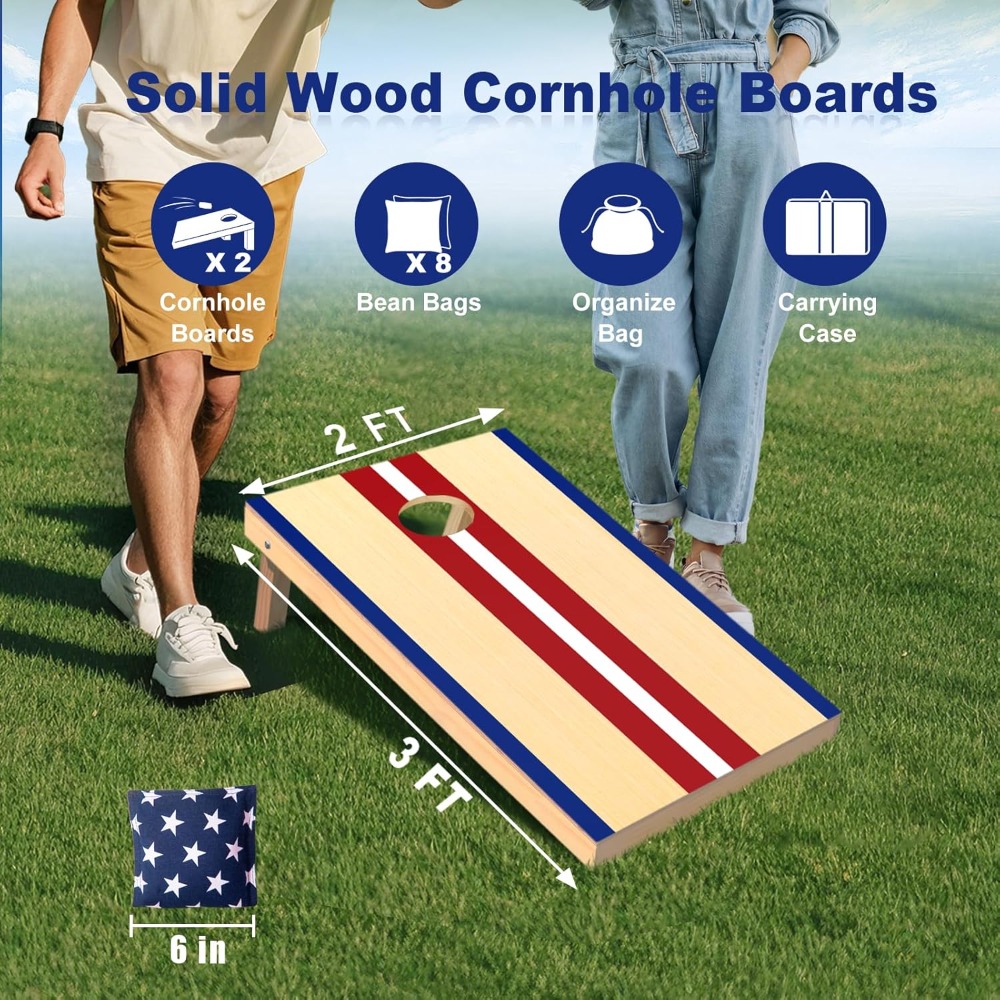 Juego de Tableros de Cornhole  - Cornhole Board Set reseña y precio