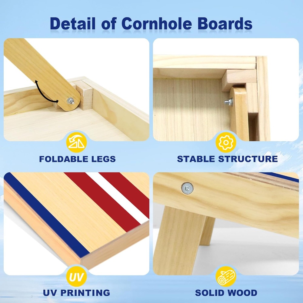 Juego de Tableros de Cornhole  - Cornhole Board Set reseña y precio