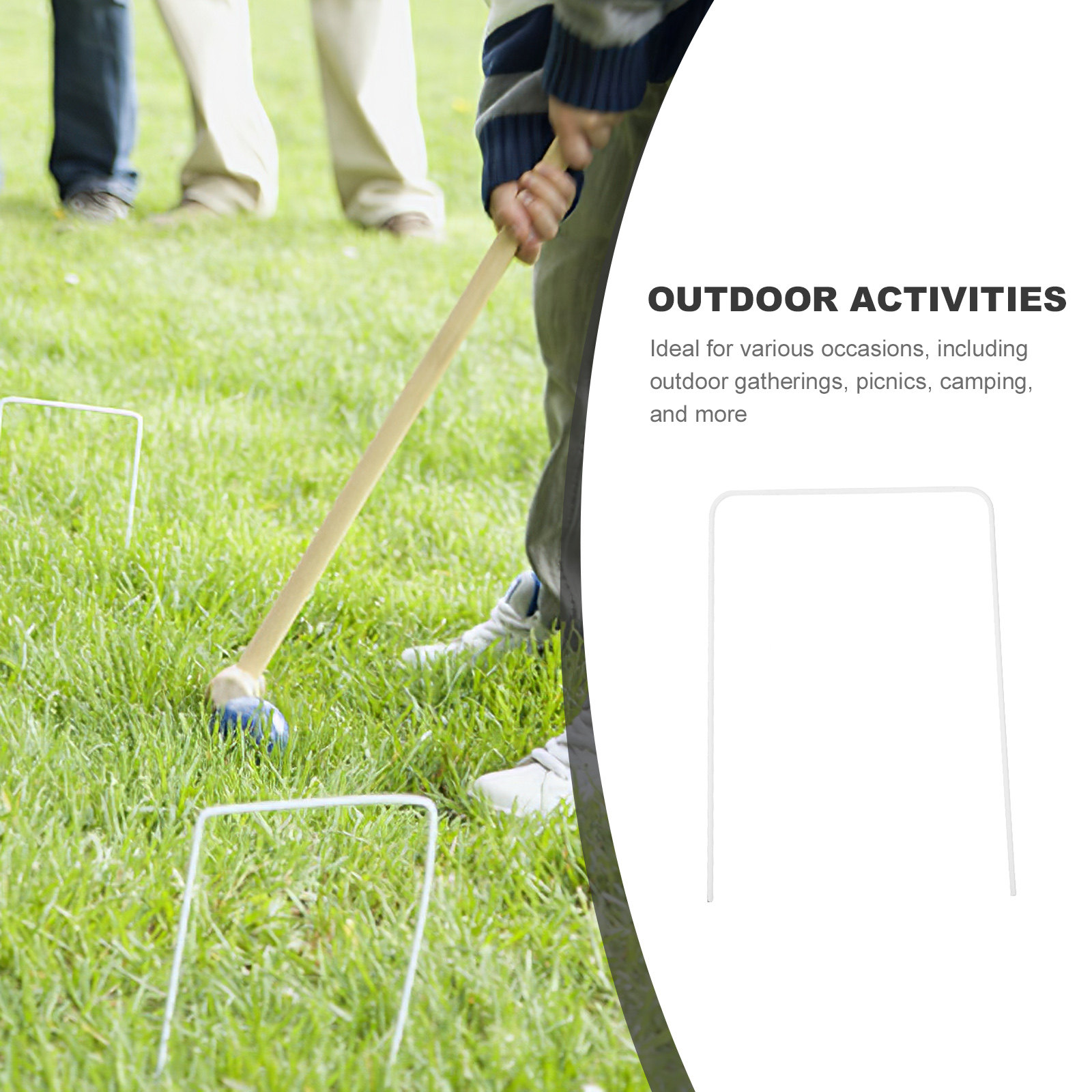 9 piezas de porterías de croqu - Croquet Set Lawn reseña y precio
