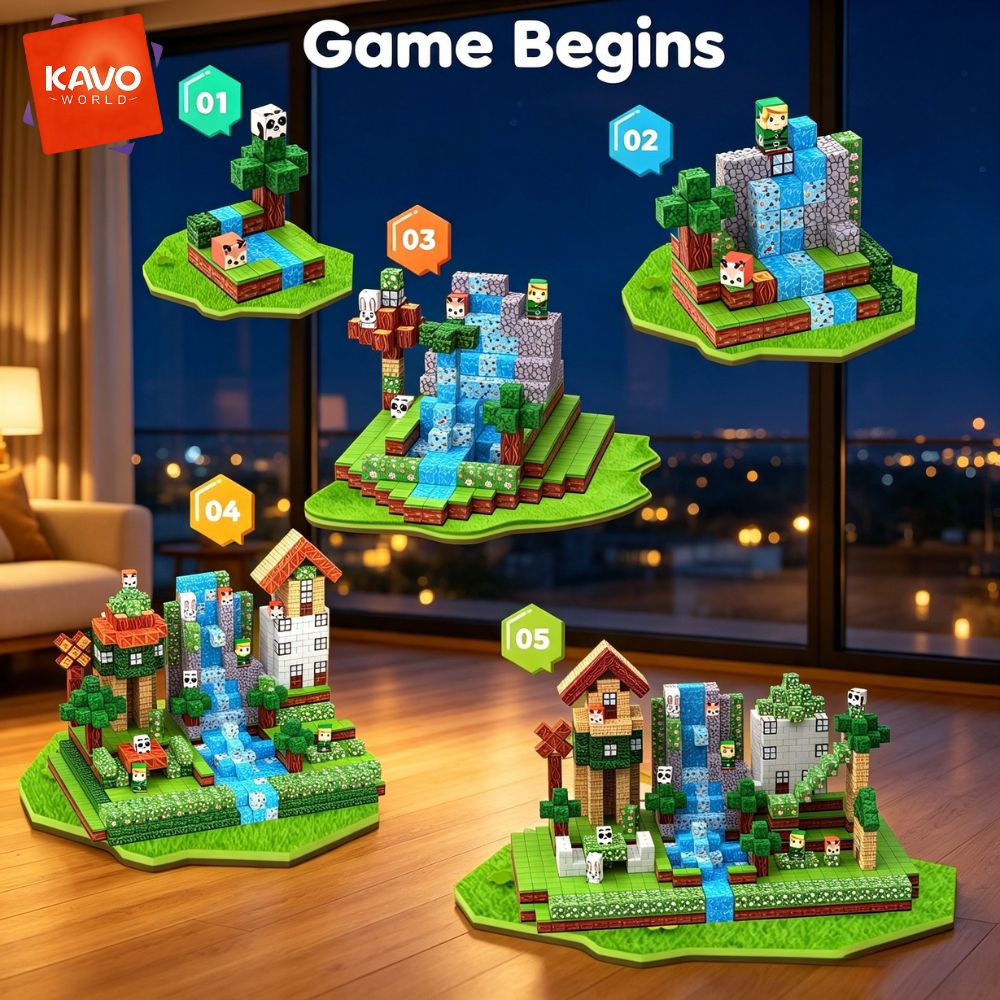 KAVOWORLD 150 piezas Bloques d - Party Games Easy Kids reseña y precio